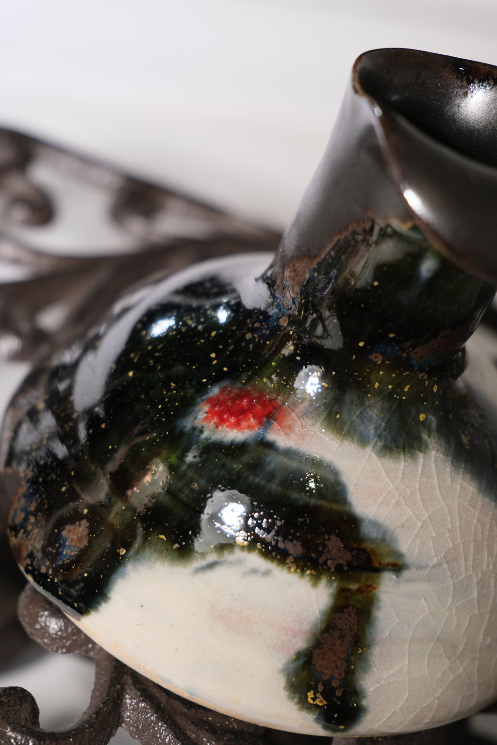 Vase called “Black Sesame Tofufa”