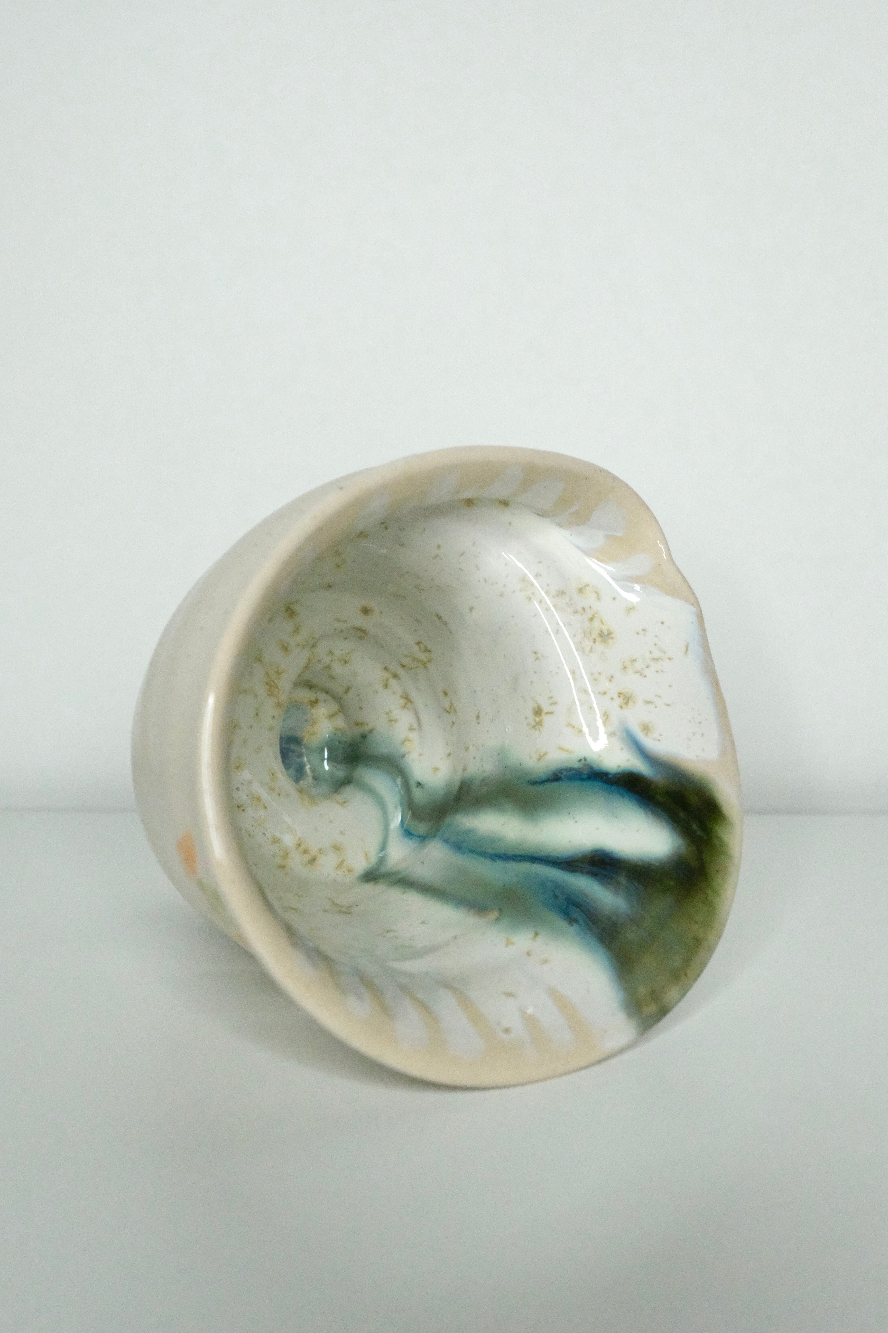 Little vase called “snail on my face”