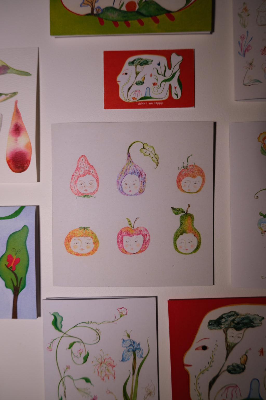 Lovely fruit head - Greeting card