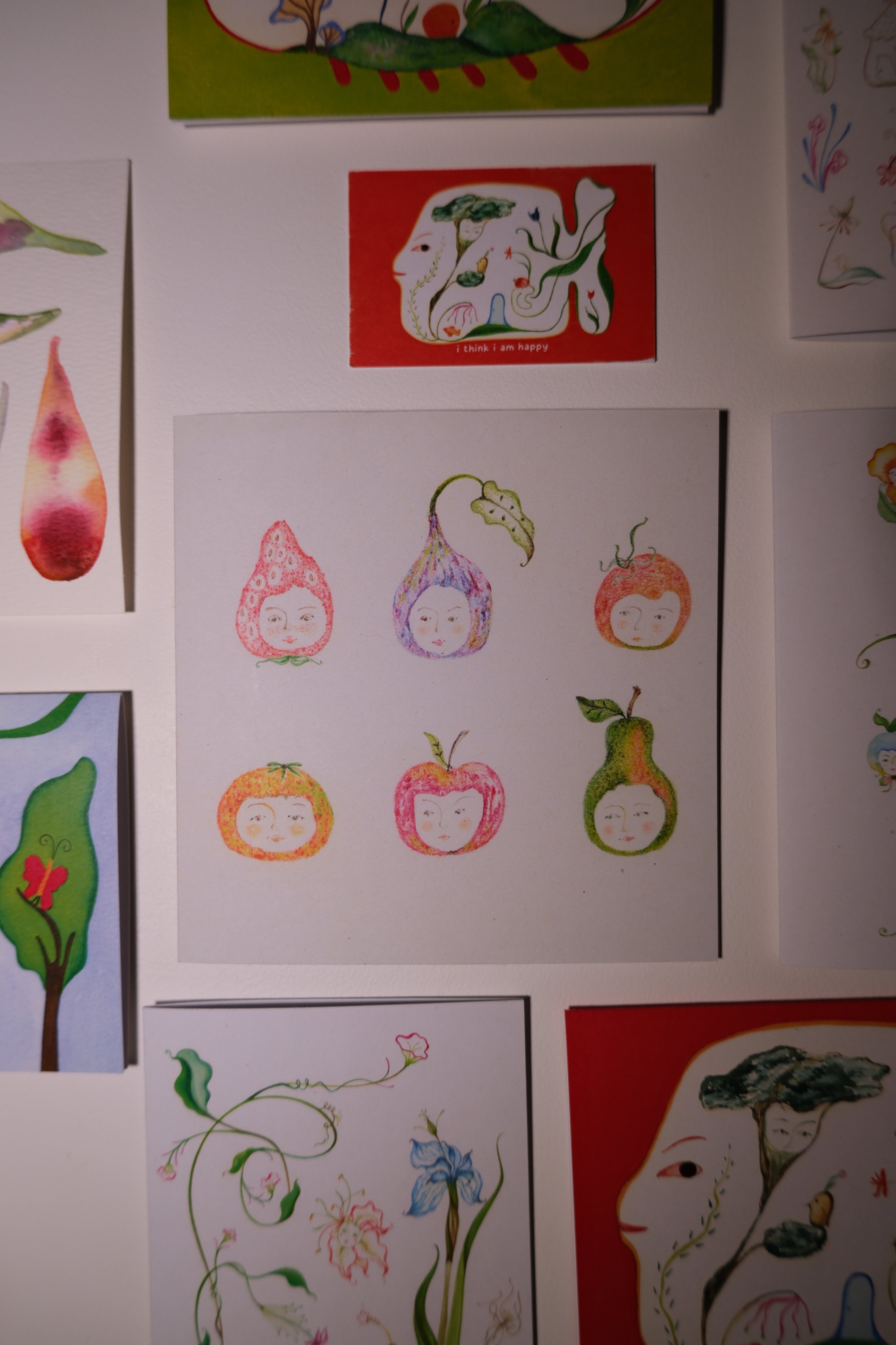 Lovely fruit head - Greeting card