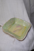 Square plate called “invisible spring time”