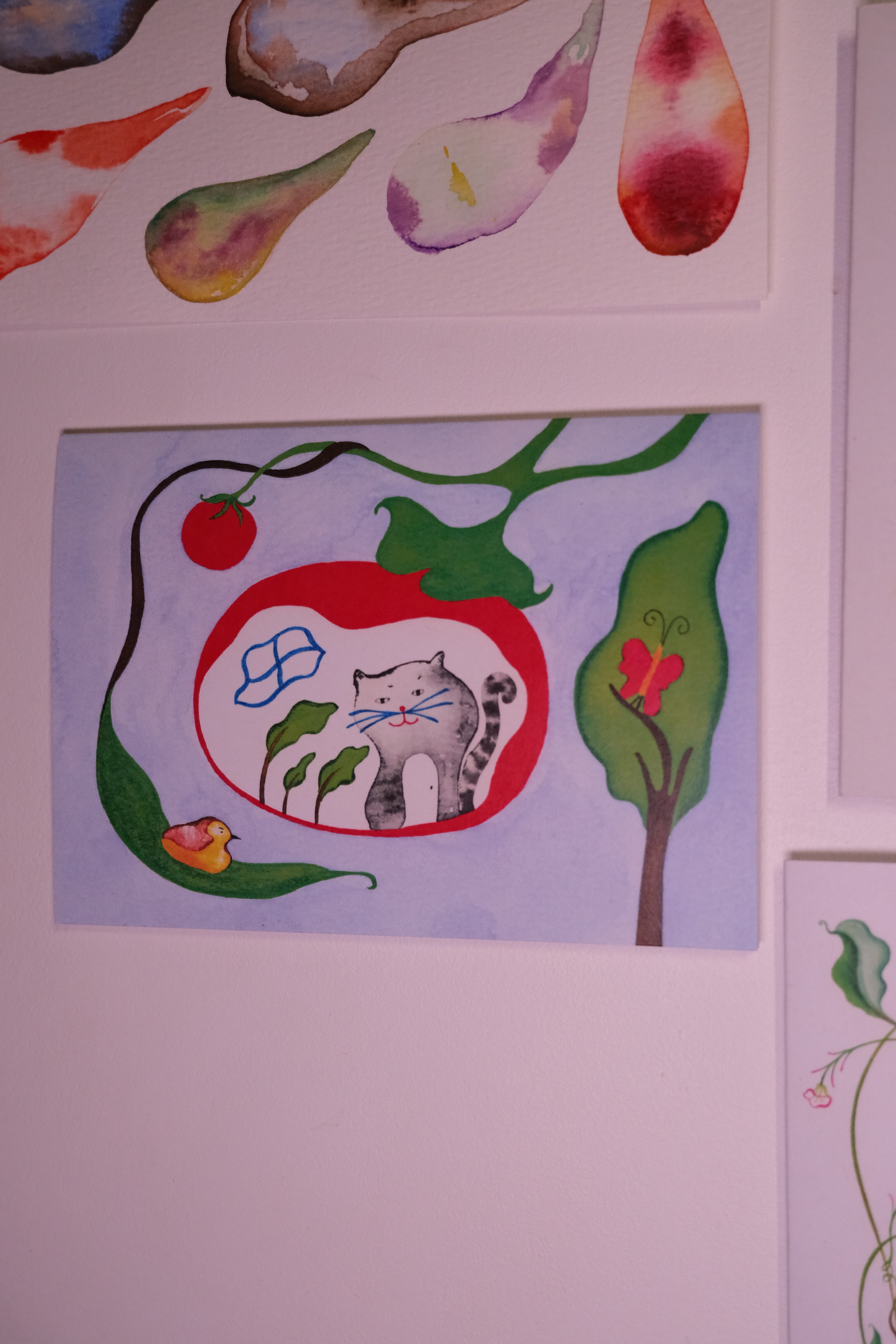 Tomato cat tree house - Greeting card