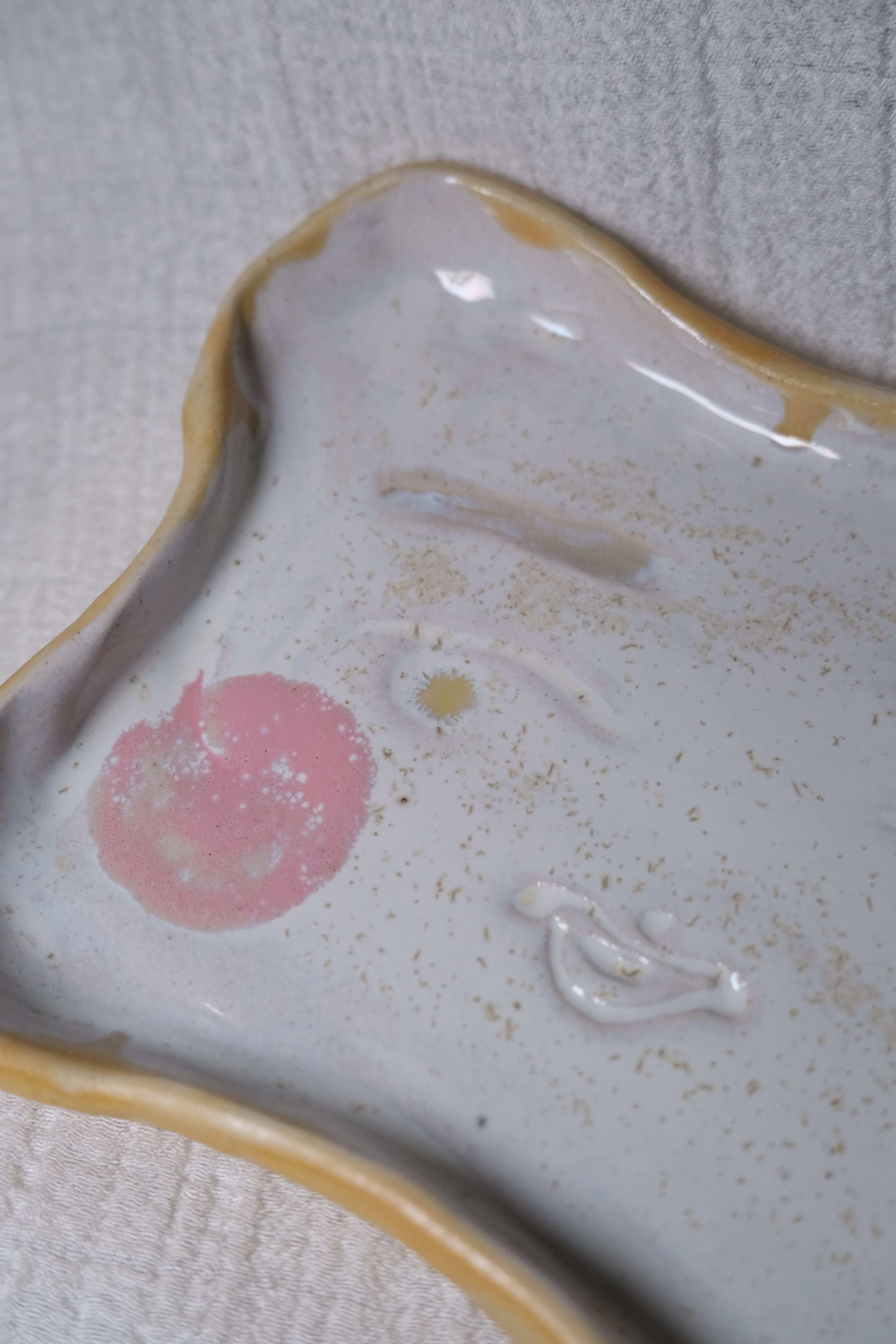 Plate called “grandma smiling”