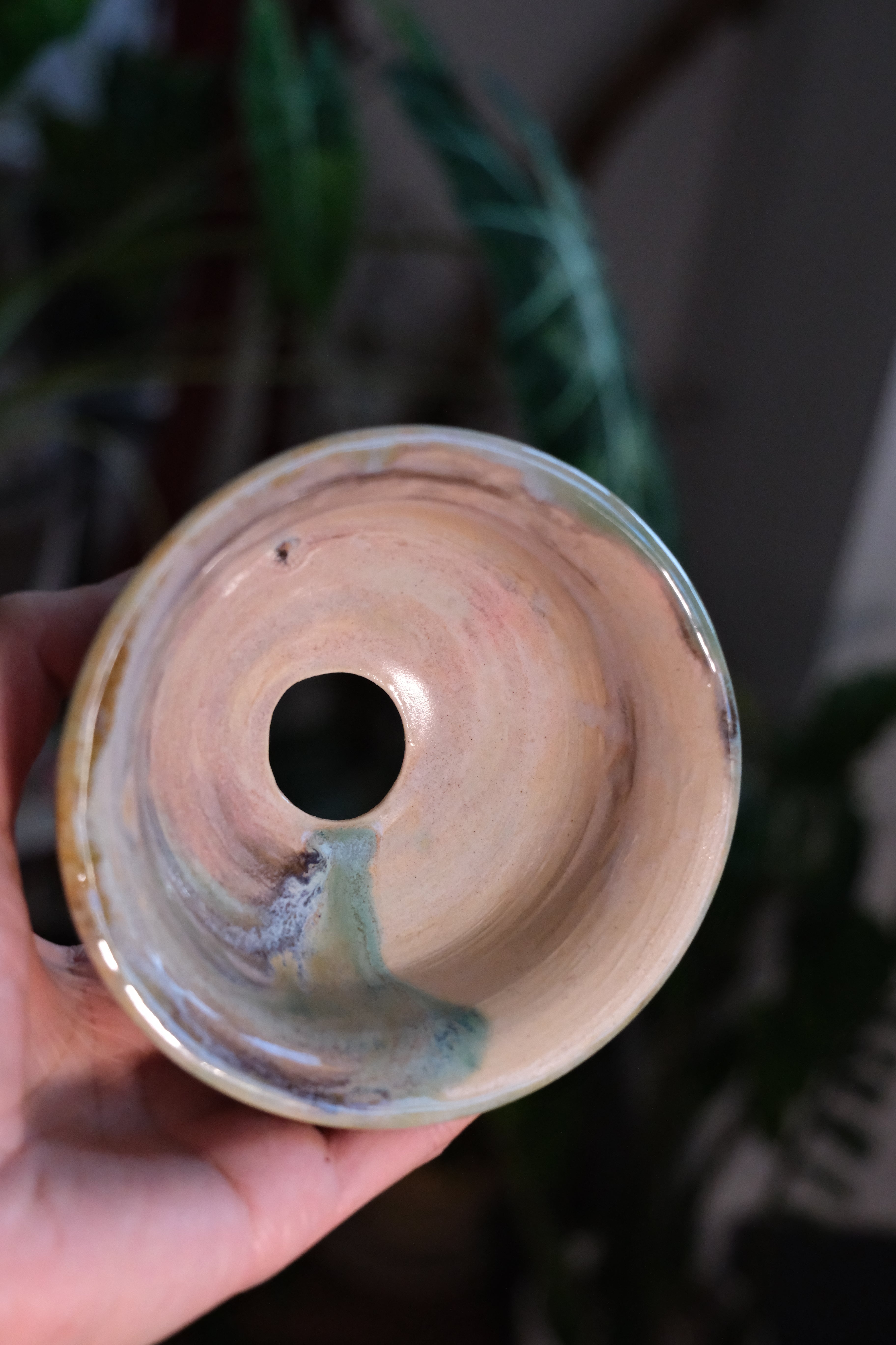 Hollow pot called “i love the drip”