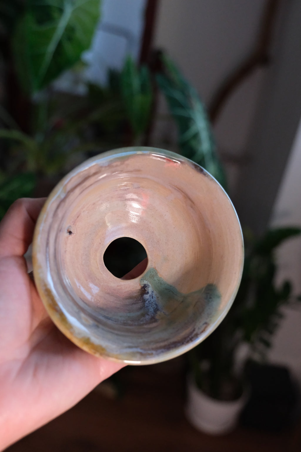 Hollow pot called “i love the drip”
