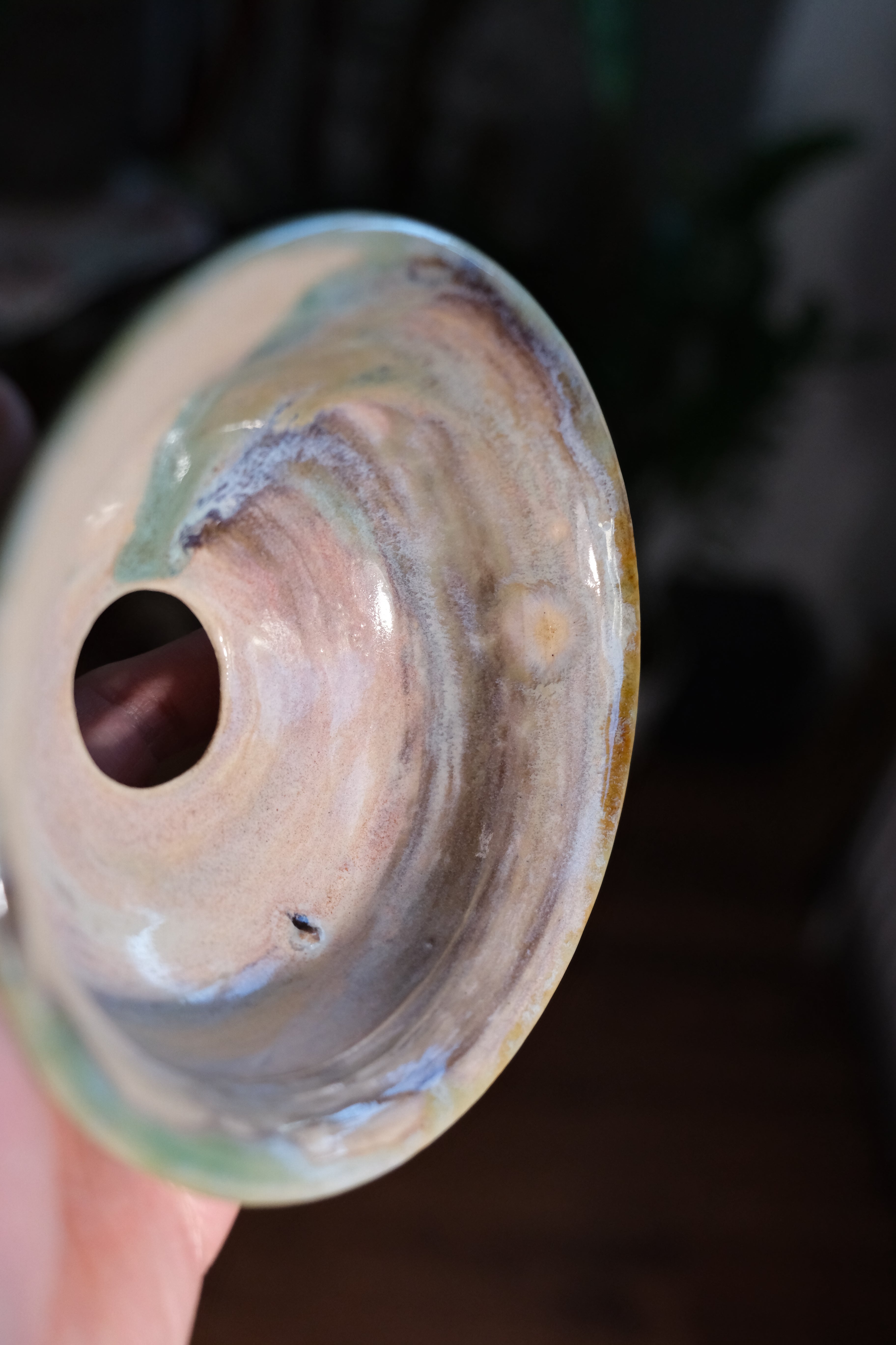 Hollow pot called “i love the drip”