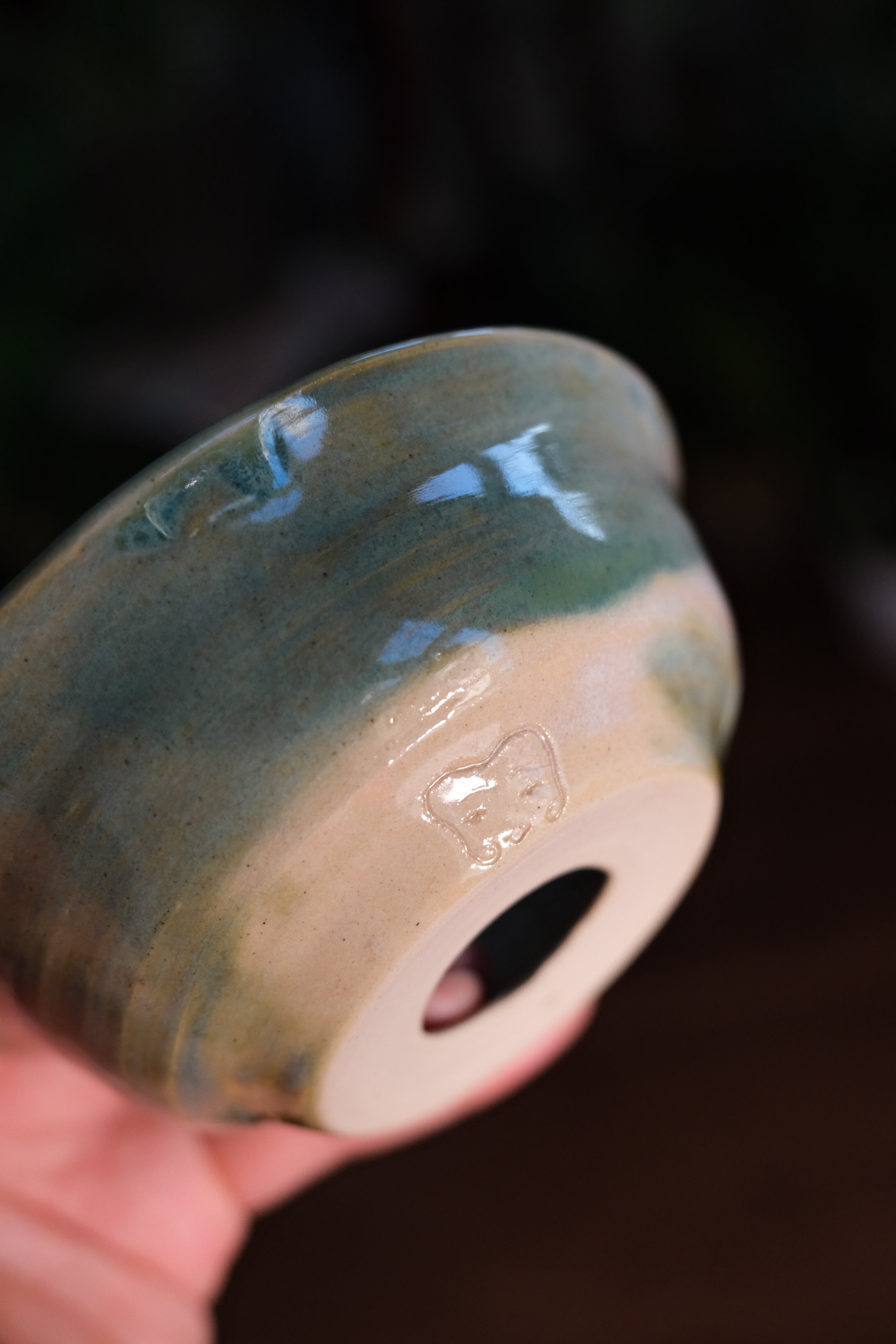 Hollow pot called “i love the drip”