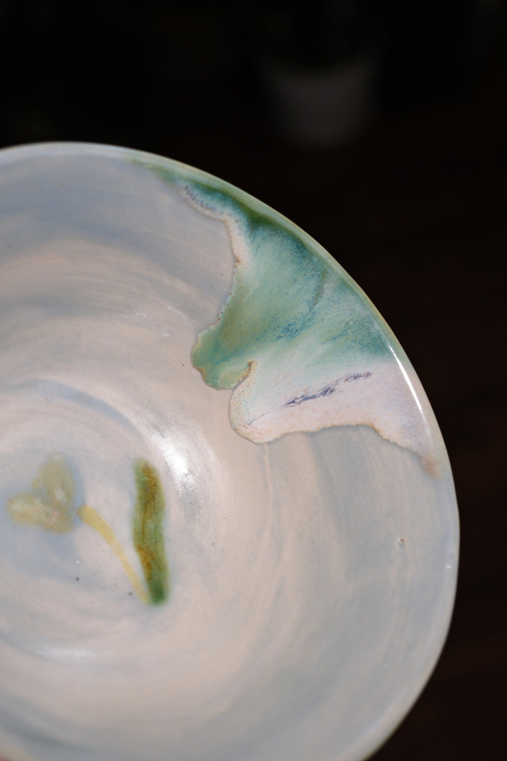 Bowl called “lovely melting mint white chocolate”