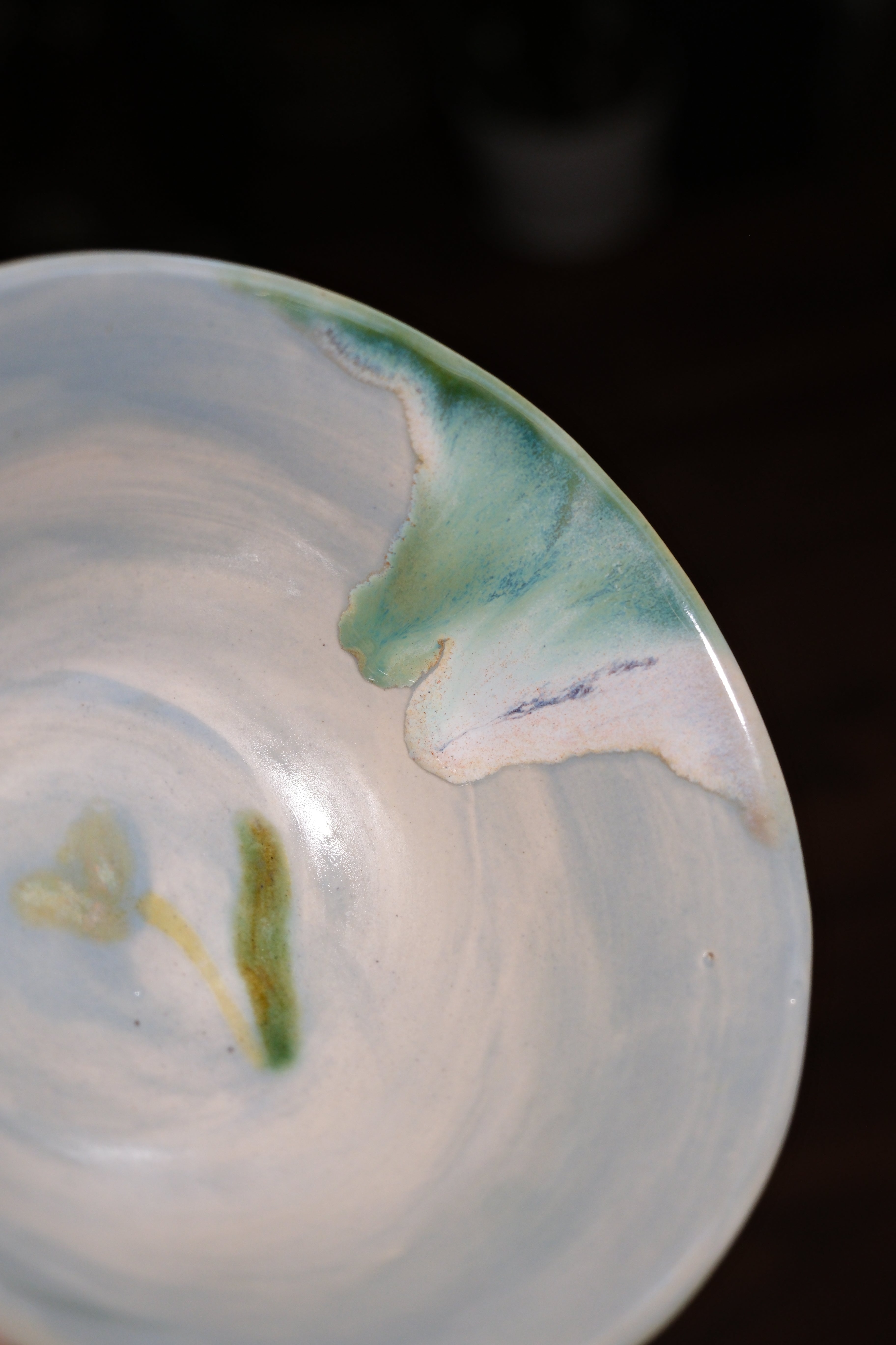 Bowl called “lovely melting mint white chocolate”