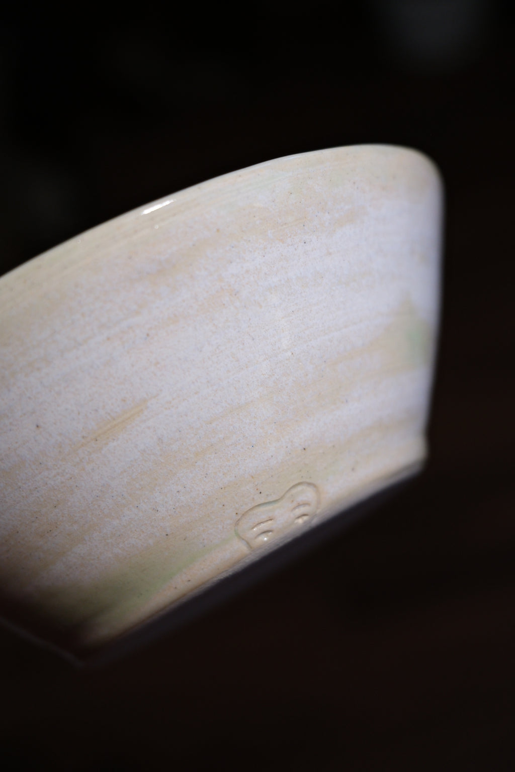 Bowl called “lovely melting mint white chocolate”