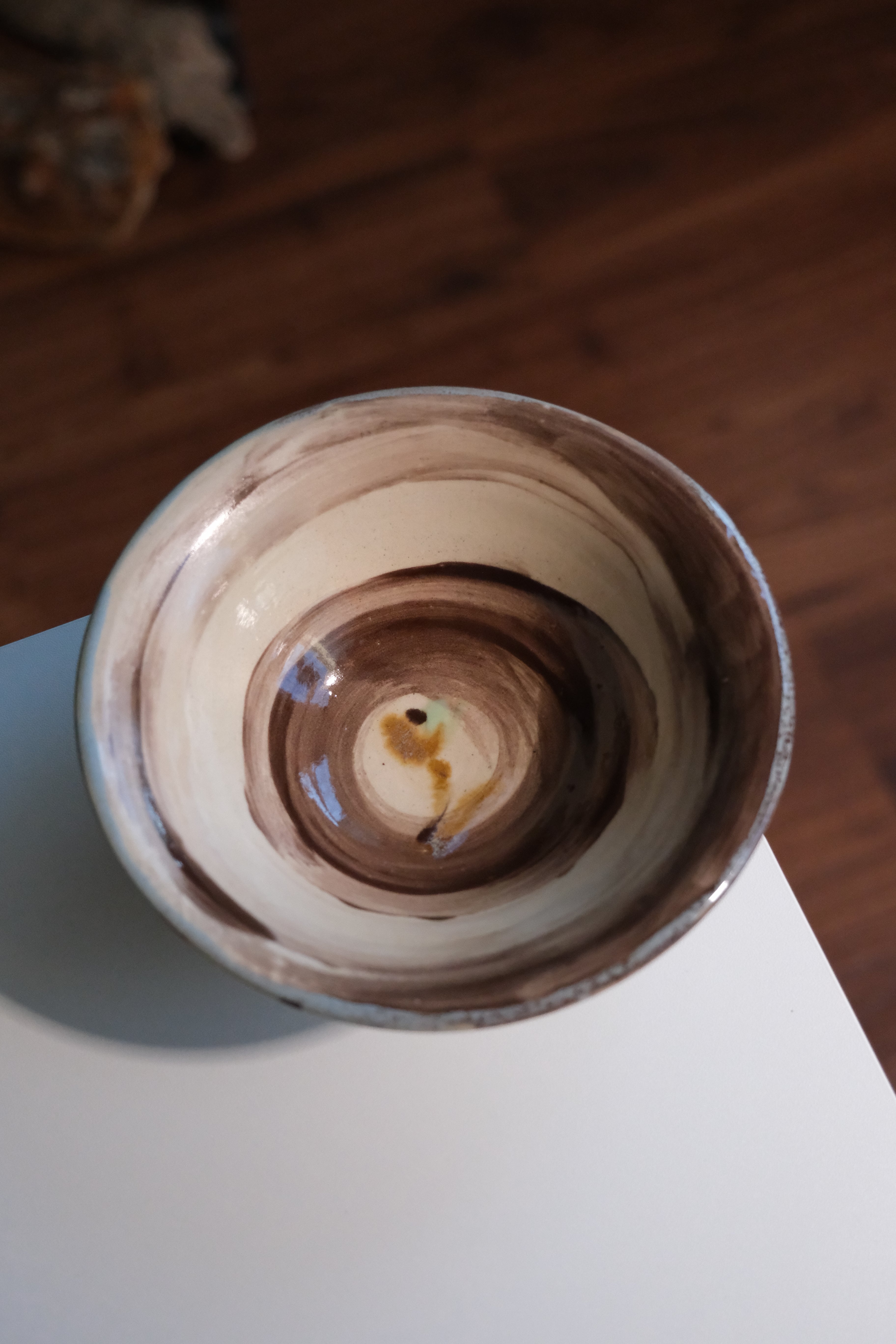 Bowl called “spinning chocolate”