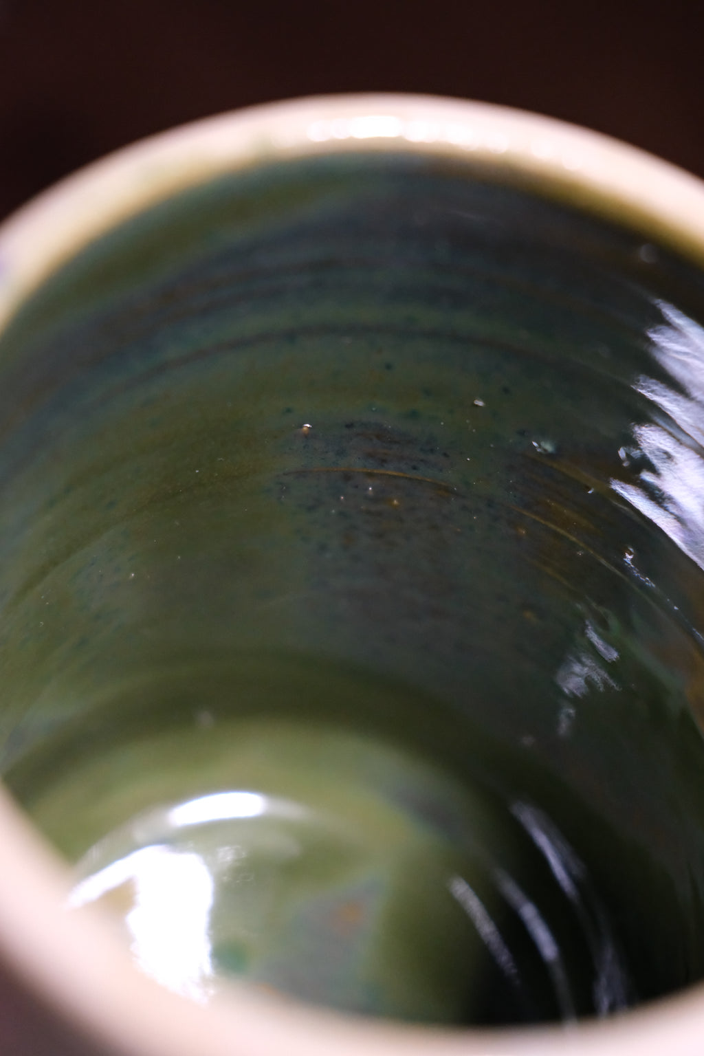 Vase called “Inner green”