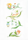 Four sister fairy - Greeting card