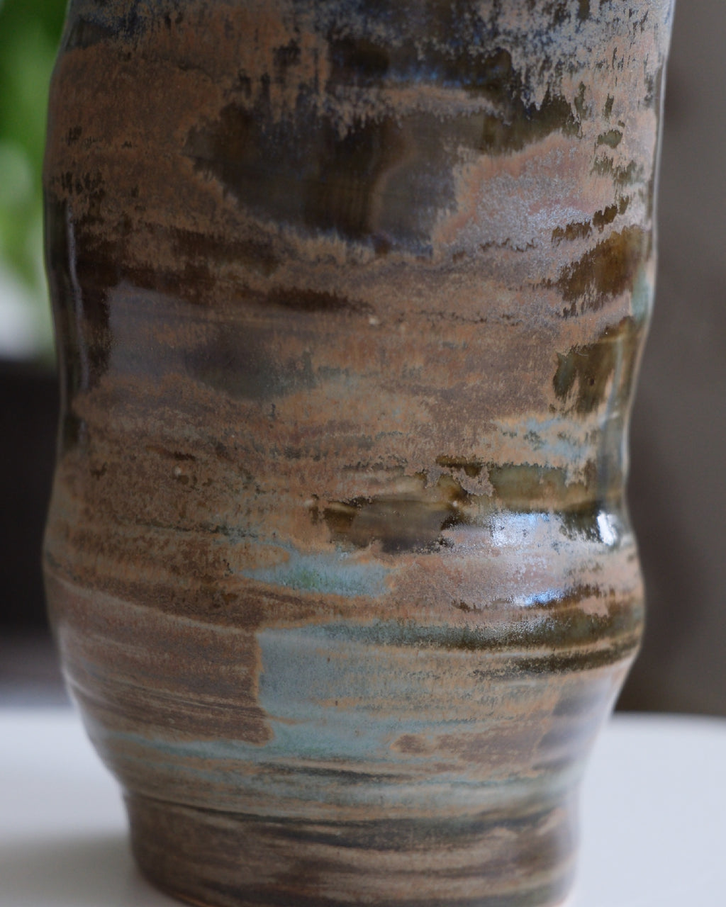 Vase called  “pistachio latte”