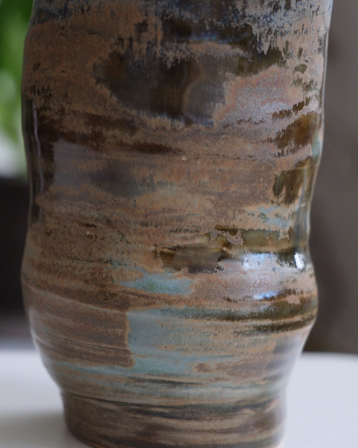 Vase called  “pistachio latte”