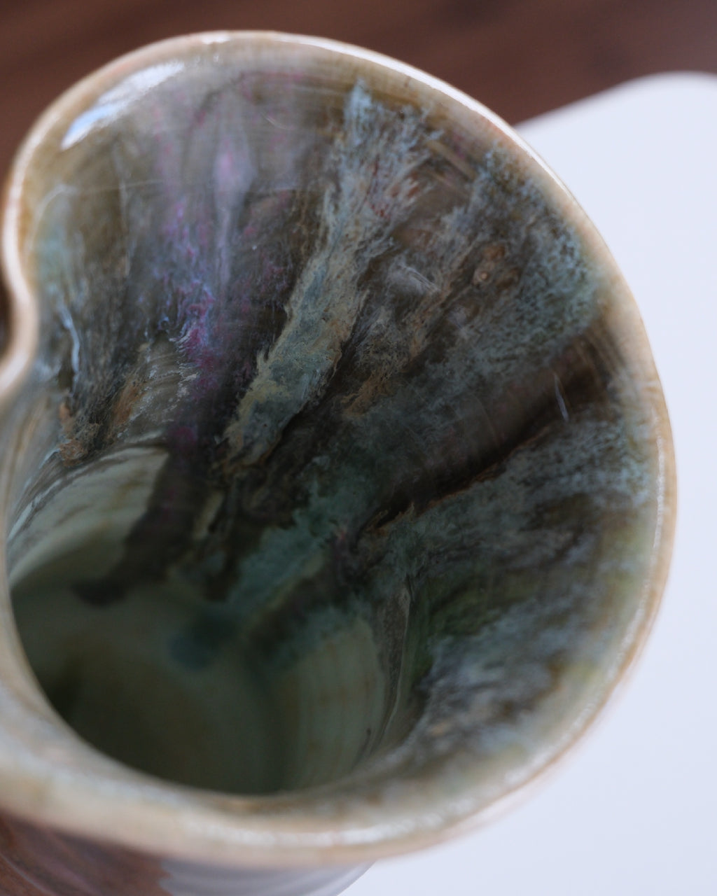 Vase called  “pistachio latte”
