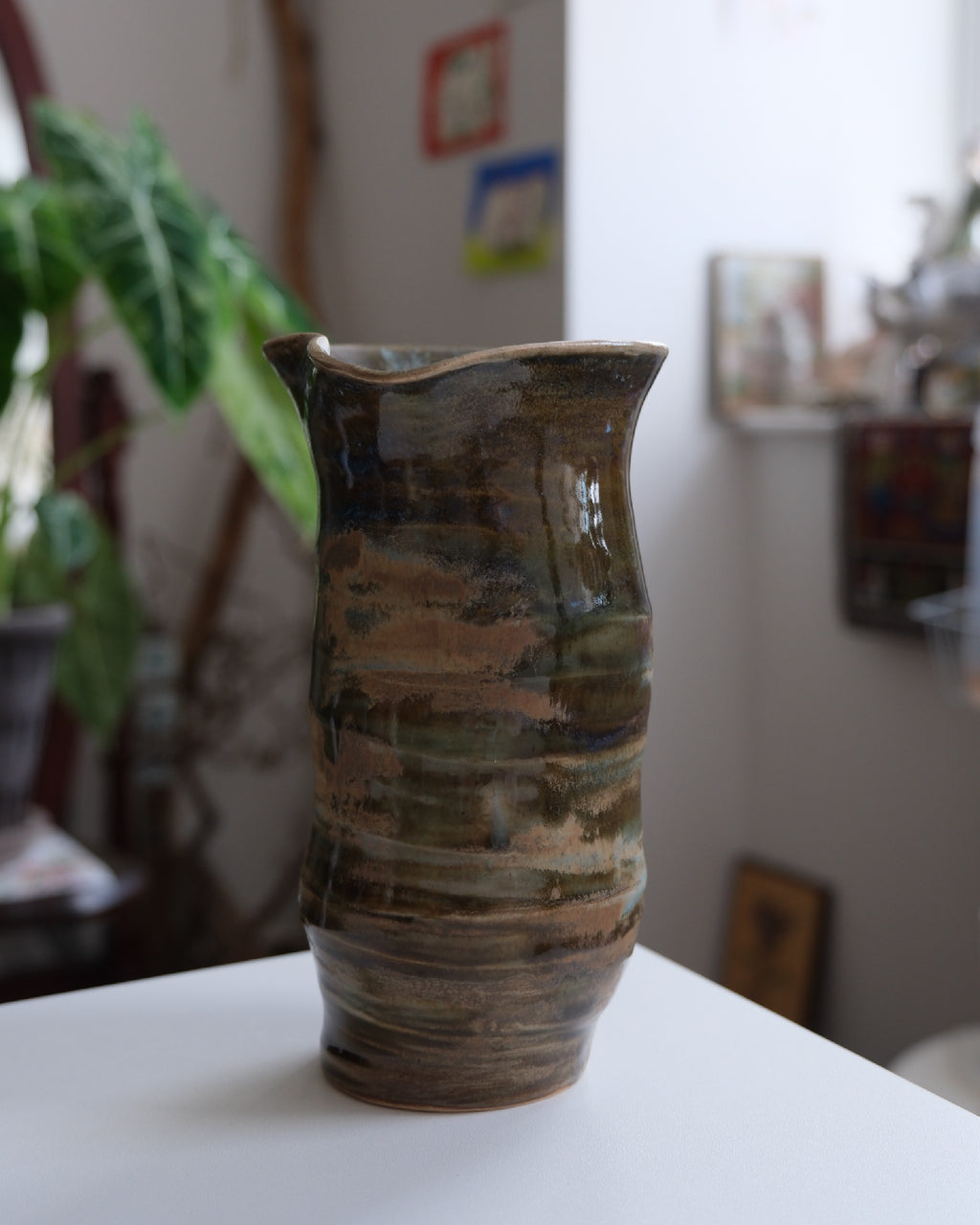 Vase called  “pistachio latte”