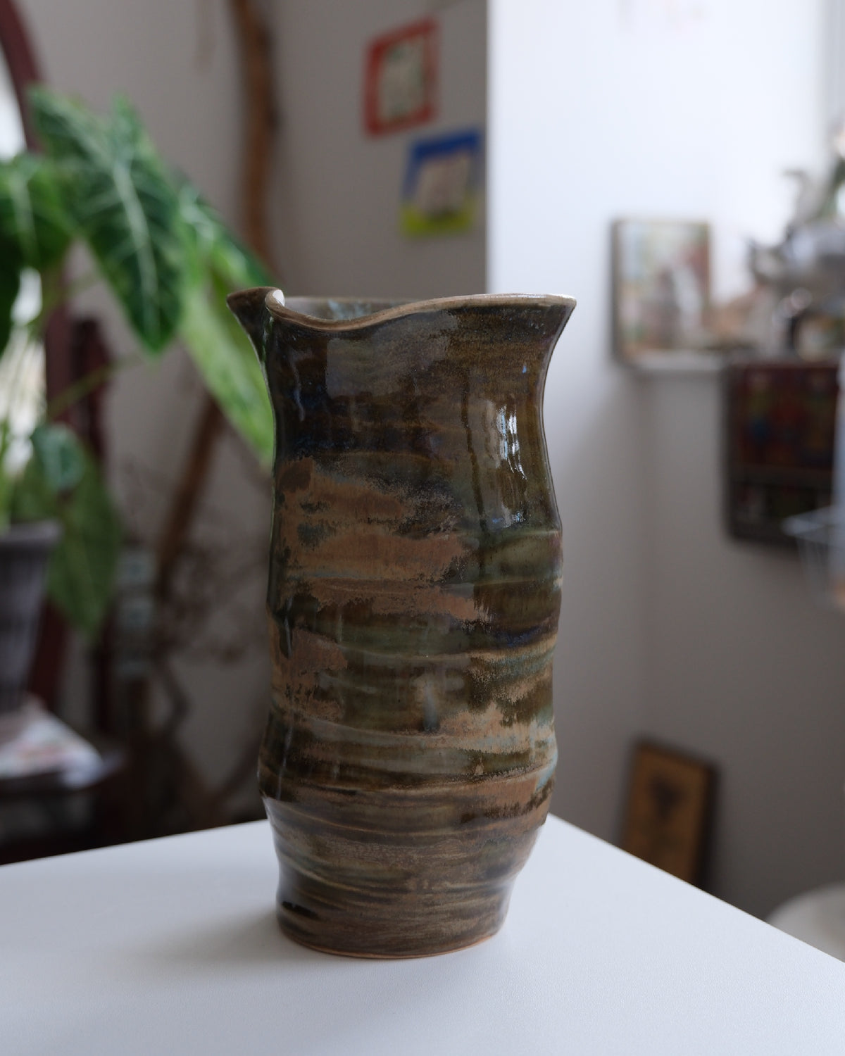 Vase called  “pistachio latte”