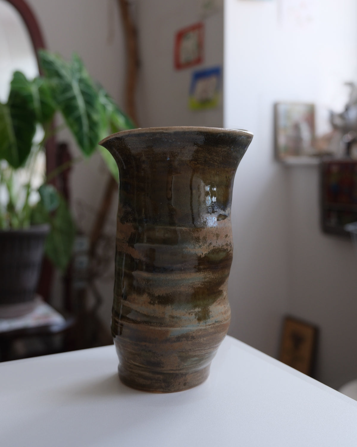 Vase called  “pistachio latte”