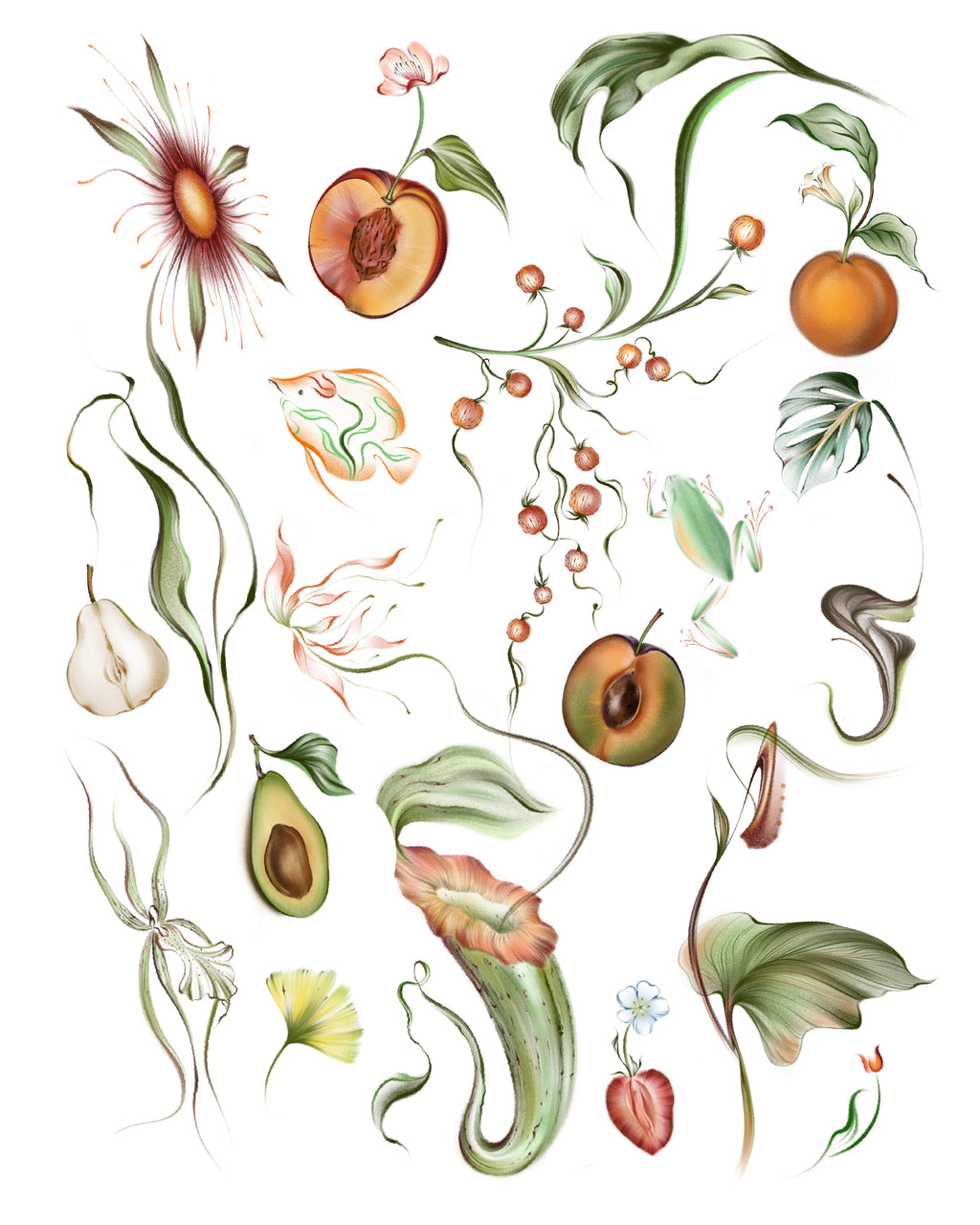 Fruit & flower party - A3